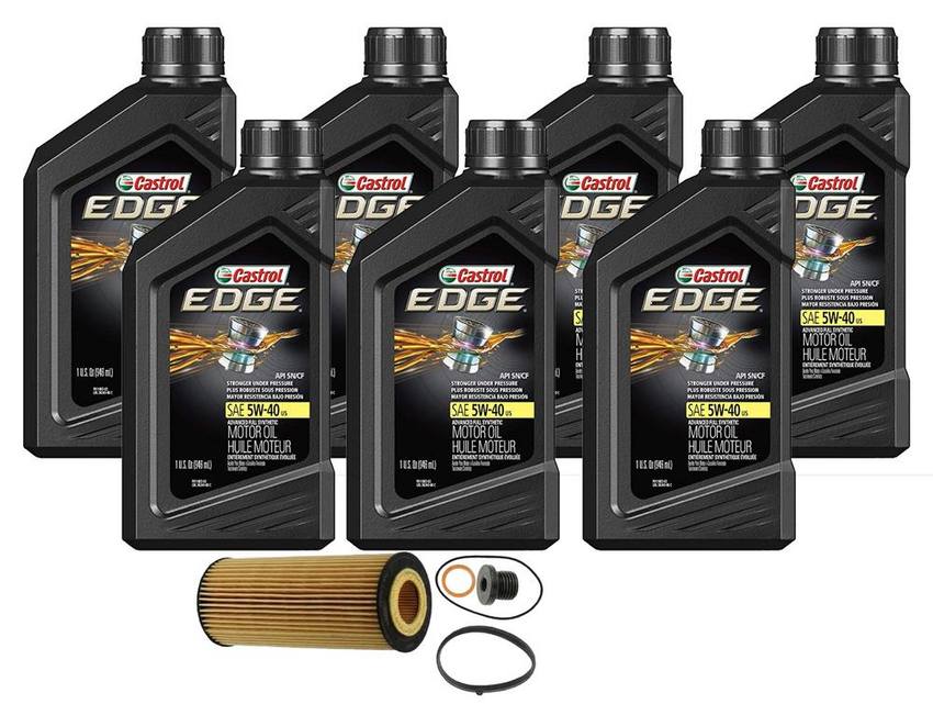 VW Engine Oil Change Kit - (5W-40) (7 Quart) (Edge) N0160276